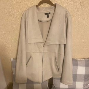 Torrid Sateen Feel Light Beige Blazer - 3X